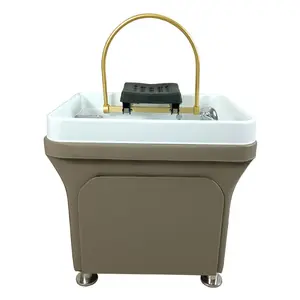 High Quality 520 Shampoo Outdoor Sink Garden Bathroom Marble Pedestal Standing Wash Basin