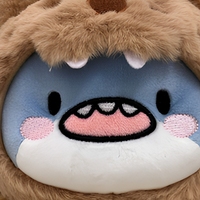 Offre Spéciale Porte-clés requin lion mignon de 4 pouces Animal en peluche en coton moelleux pour machines à griffes Adorable stock en peluche avec griffes acérées