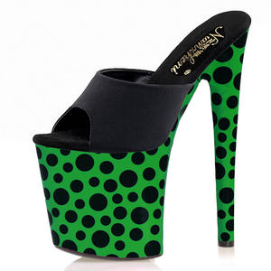 <span class=keywords><strong>Sandalias</strong></span> de Tacón Alto de 20 cm con Punta Abierta y Tacón de Aguja, Estilo Veraniego, para Bailar en Tubo - Product Image 3