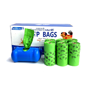 Compostable 100% Biodegradable Sin perfume Grande 9X13 Pulgadas Bolsa de basura para perros Bolsas de caca compostables con dispensador - Product Image 4