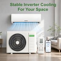 Climatiseur mural monosplit R410A 12000 BTU 1,5 CV 50 Hz à fréquence fixe, refroidissement et chauffage, classe énergétique, mode silencieux, contrôle par application