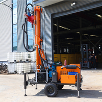 Petite machine de forage de puits d'eau sur chenilles SM200, diesel, 200 m, certifiée CE