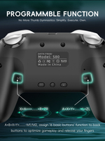 Control Inalámbrico Profesional para Nintendo Switch 2 con Vibración, Joystick de 6 Ejes, Control de Silicona Antideslizante con Degradado