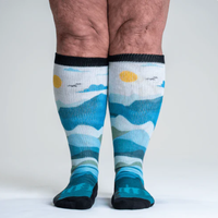 Chaussettes Diabétiques Extra Larges pour Hommes et Femmes – Confortables, Non Étranglantes, à Compression Élastique, Style Décontracté pour le Printemps