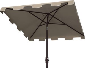 <span class=keywords><strong>Zimmerman</strong></span>-paraguas cuadrado para exteriores, sombrilla con protección UV, color Beige y blanco, 7 '6 ", 4 varillas - Product Image 5