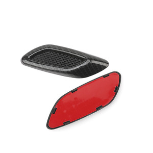 Autocollants de ventilation pour pare-chocs de voiture, aspect fibre de carbone, adhésifs en ABS, lot de six pour la décoration de la carrosserie - Product Image 5