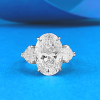 S925 argent Sterling Pigeon oeuf anneau grand 10*15mm ovale coupe Zircon géométrique Style européen américain transfrontalier pour hommes femmes