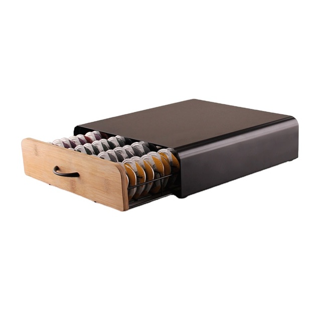 Metal Standing Type Multifunction Coffee Storage Tassimo 64 Pod Capsule Holder