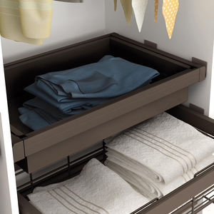 EMUCA 7088113 Kit de tiroirs en métal moka avec glissières réglables Module de 900 mm en acier et aluminium pour organisateurs de bureau et de tiroirs - Product Image 3