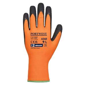 PORTWEST - A340ORBXXL <b>Hi</b>-<b>Vis</b> Grip <b>orange</b>/black latex glove - EAN 5036108246342 GLOVES - Product Image 2