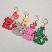 Gantungan Kunci Kucing Lucu Bahan Kulit PU - Mainan Boneka Kucing Kawaii dengan Rumbai, Gantungan Kunci Hadiah Mewah untuk Wanita