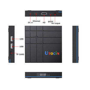 WF-decodificador de vídeo 3D 4K con android, google tv, widewine L1, certificado por google, actualización de voz OTA, nuevo diseño, Utocin S12 - Product Image 2