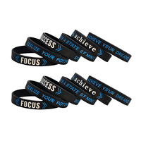 Bracelets en silicone personnalisés en gros pour fabricants – Bracelets en caoutchouc pour la motivation et le succès (Focus)