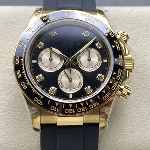 Reloj Mecánico de Súper Calidad, 40 mm, Fábrica QF, 126519, Acero 904L, Movimiento 4131, Peso 155 g, Cronógrafo, Oro Negro, Diamantes, Panda - Product Image 1