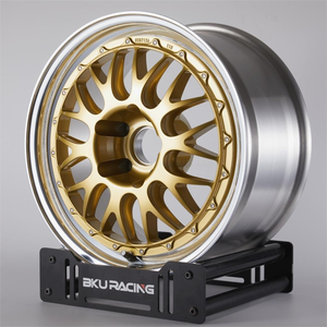 Jantes en alliage forgé chromées sur mesure en 2 pièces 5x120/130/114.3 E88/E87 15-19 pouces <span class=keywords><strong>Centre</strong></span> doré pour Audi - Product Image 3