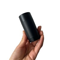 Bâton déodorant noir mat/1oz, push-up cosmétique, rond, noir mat, remplissage du tube de protection solaire, 50 pièces, 30g