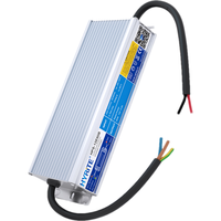 IP68 catu daya sakelar LED antiair tegangan Input Universal PFC faktor daya tinggi Meanwell 12V 24V AC DC 60W Driver LED
