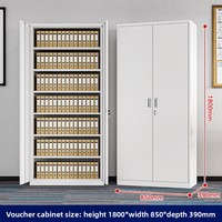 Armoire de classement de bureau en acier épaissi, ignifuge, antivol, design moderne, avec serrure pour archives comptables et financiers, usage domestique