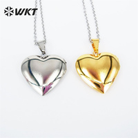 Collier délicat en acier inoxydable, bijoux en titane plaqué électrique, en forme de cœur, pour femmes, cadeaux, référence REN028