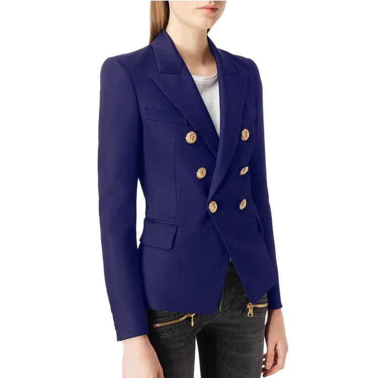 Elegant Double Breasted Buttons Gorgeous Blazer Jacket Custom Blazer Jacket for Women