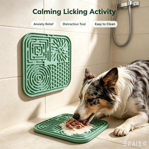 Tappetino da leccare per cani, gatti e cuccioli con ventose, per alleviare l'ansia, ciotole a lenta erogazione, tappetino da leccare per burro di arachidi per gatti - Product Image 4
