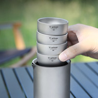 Titanium Craftsman – Théière double couche en titane pur, portable pour le camping en extérieur, service rapide, idéale pour la maison et les voyages