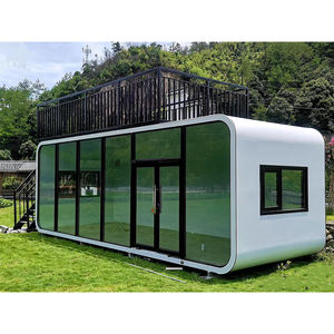 Maison préfabriquée modulaire Yingrui Apple Cabin, structure en acier galvanisé, réservoir d'eau chaude solaire, taille et couleur personnalisables, extérieur - Product Image 4