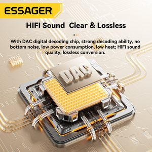 อะแดปเตอร์แปลงเสียง ESSAGER ES-YP28 90 องศา จาก USB-C เป็นช่องเสียบหูฟัง 3.5 มม. สายแปลงเสียง 3.5 มม. เป็น USB Type-C - Product Image 2