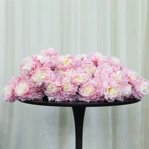 Luckygoods LF449 Élégant bouquet de 5 têtes de pivoines artificielles en soie ivoire pour décoration intérieure de mariage - Product Image 3