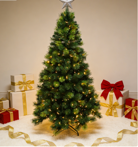 <span class=keywords><strong>Sapin</strong></span> de Noël Artificiel 2,3 m Pré-éclairé Lumières Incandescentes Blanc Chaud 500-1000 <span class=keywords><strong>LED</strong></span>, Épinette Bleue Réaliste et Dense pour la Maison - Product Image 4