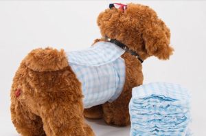 Coussinets absorbants écologiques taille M pour animaux mâles, solution économique pour l'incontinence, style simple, avec pelle à excréments pour petits animaux - Product Image 2