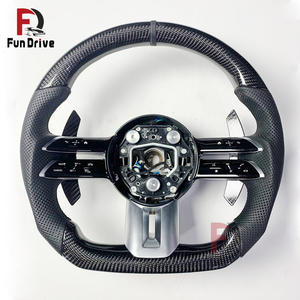 Accessoires de mise à niveau automobile <span class=keywords><strong>Mercedes</strong></span> en fibre de carbone pour volant AMG Classe A W177 A200, Classe V W447, GLC X253 300 63s C63 43 G63 - Product Image 3