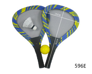 20*44 ซม. ไม้เทนนิสสำหรับเด็กกีฬากลางแจ้งคอมโบ 1 ไม้เทนนิส 1 ลูกบอล 1 ลูกขนไก่วัสดุพีวีซีน้ำหนักเบาแบบพกพาด้ามจับสวิงง่าย - Product Image 5