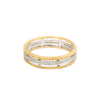 Simplicité Classique, Pureté 75%, 18% Or, Jaune Blanc, Taille Brillant, Diamant Naturel 0.194ct, Bijoux Personnalisés, Cadeau Unisexe, Fête, Quotidien