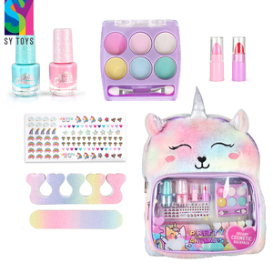 SY Jeux de <span class=keywords><strong>maquillage</strong></span> d'imitation, jouets cosmétiques non toxiques, trousses de <span class=keywords><strong>maquillage</strong></span>, sac <span class=keywords><strong>licorne</strong></span> pour enfants filles - Product Image 1