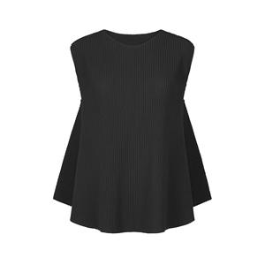 เสื้อผ้าฤดูร้อน PY สำหรับผู้หญิง เสื้อกั๊กจีบระบายอากาศได้ดี เป็นมิตรกับสิ่งแวดล้อม เนื้อผ้ามีเท็กซ์เจอร์ สไตล์ลำลองหลวมๆ แบบไม่มีแขน สไตล์เกาหลี ขายส่งออนไลน์ - Product Image 1