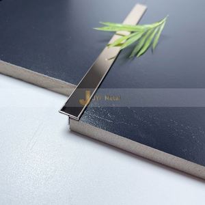 Perfil en T de Acero Inoxidable para Azulejos de Hotel EX511, Tiras Decorativas en Forma de T, Tamaño Personalizado, Diseño Arquitectónico Moderno para Interiores - Product Image 3