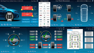 पूर्ण स्वचालित मल्टी-स्टेशन दोहरी स्क्रीन कार लेजर 3 डी चार पहिया संरेखण मशीन ऑटो मरम्मत के लिए मोबाइल कैमरों के साथ - Product Image 3