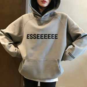 เสื้อฮู้ด ESS <span class=keywords><strong>ของ</strong></span> Esiatls โลโก้สั่งทำ <span class=keywords><strong>ขาย</strong></span>ดี คุณภาพสูง ทรงโอเวอร์ไซส์ ผู้ชาย ทรงหลวม สไตล์สปาร์เดอร์ เสื้อผ้าสุดเท่ - Product Image 4