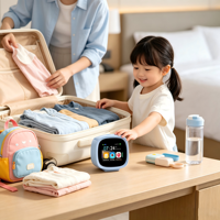 Réveil intelligent AI haute performance Veidoo, lecteur de musique WiFi Android, écran LCD, batterie 3000 mAh, utilisation pour étudiants, chambre à coucher