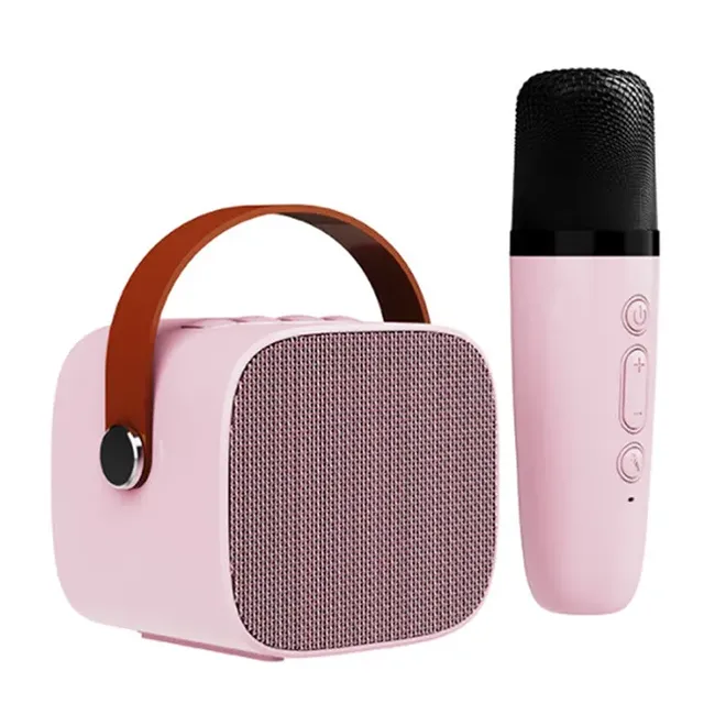 2024 Newest K1 Karaoke Speaker Wireless Microphones 6W HIFI Rechargeable Karaoke Speaker BT5.3  Microphone and Speaker
