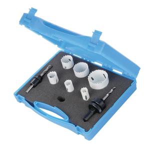 Silverline Kit de scie cloche bi-métal pour électriciens 9pce 18 - 51mm Dia - Product Image 1