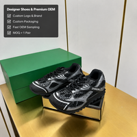 Chaussures de luxe pour hommes et femmes, baskets de marche en maille noire et argentée de haute qualité, baskets épaisses, baskets pour hommes, nouveauté