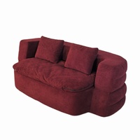 Sofás Cama Funcionales Convertibles de Tela con Espuma de Alta Densidad para Sala de Estar, Centro Comercial o Villa
