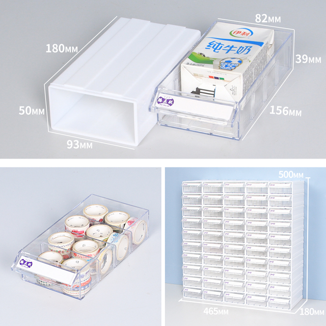 Factory Direct Sale Mini Drawer Organizer  Smd Electronic Component Storage Boxes Can Be Used in Office Storage