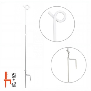 Lydite đôi đầu thép cách điện Pigtail với thép mạ kẽm Pigtail hàng rào bài viết điện hàng rào bài viết - Product Image 4