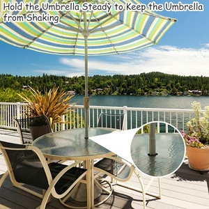 Anillo de silicona para orificio de sombrilla de mesa de patio, cono estabilizador para piscina, para orificios de 2-2.5 pulgadas o adaptador de 1.5 pulgadas - Product Image 5