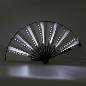 Abanico Plegable de Bambú Ecológico para Hombre, con Luz LED Creativa, para Discoteca, KTV, Bar, con Técnica Pintada, Colorido, Regalo para Fiesta de Baile - Product Image 3