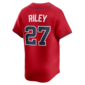 Grosir 13 Ronald Acuna Jr. 27 Austin Riley 28 Matt Olson Spencer Strider Chipper Jones Greg Maddux Jersey Baseball - Product Image 6