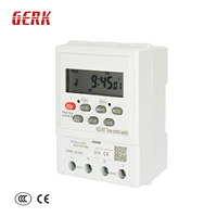 Interruptor Temporizador Digital Inteligente Programable de 220V 25A 30A, con Pantalla LCD Semanal de 7 Días, Mini Controlador de Tiempo a Pilas